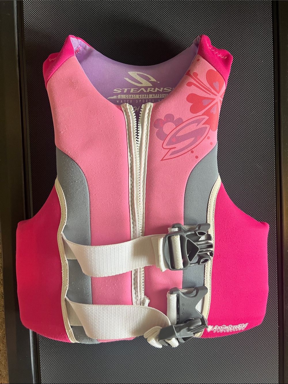 Stearns Girls' Pink Swim Vest - Youth Life Jacket